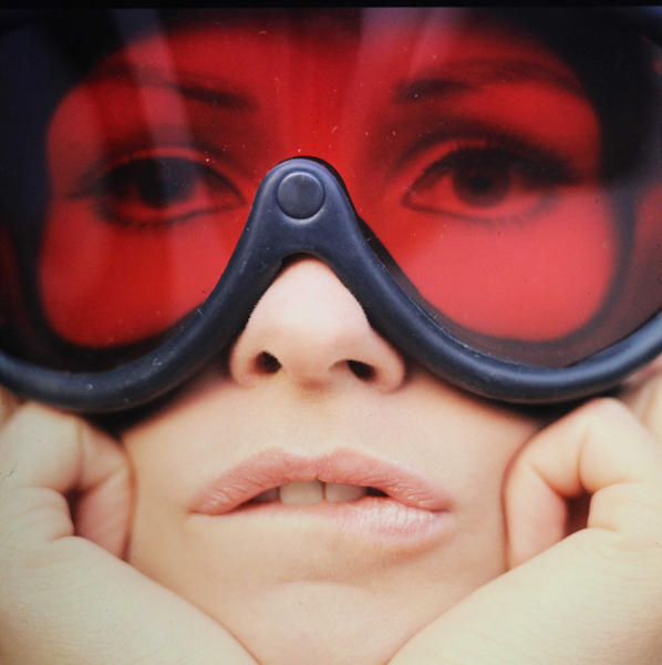 Hans Lux© - Modell mit Rennbrille, 1972 photograph