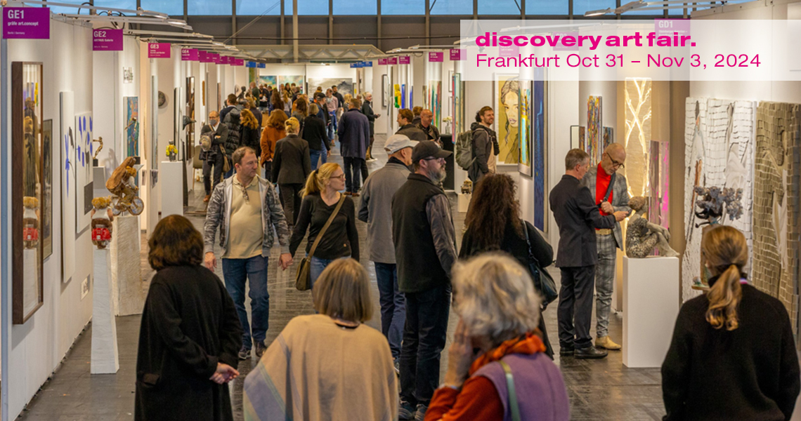 In November, art lovers can discover extraordinary works of art by newcomers and established artists at the Discovery Art Fair at the Messe Frankfurt exhibition center.