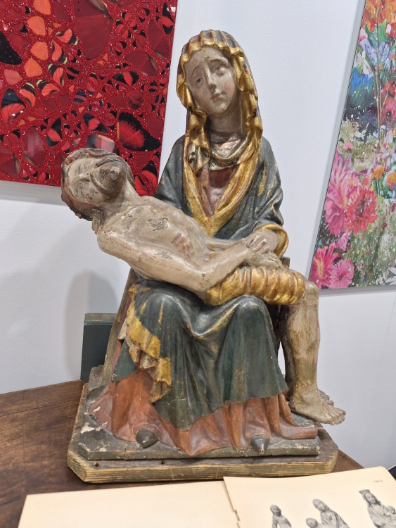 Antique Pieta at CP Arts booth