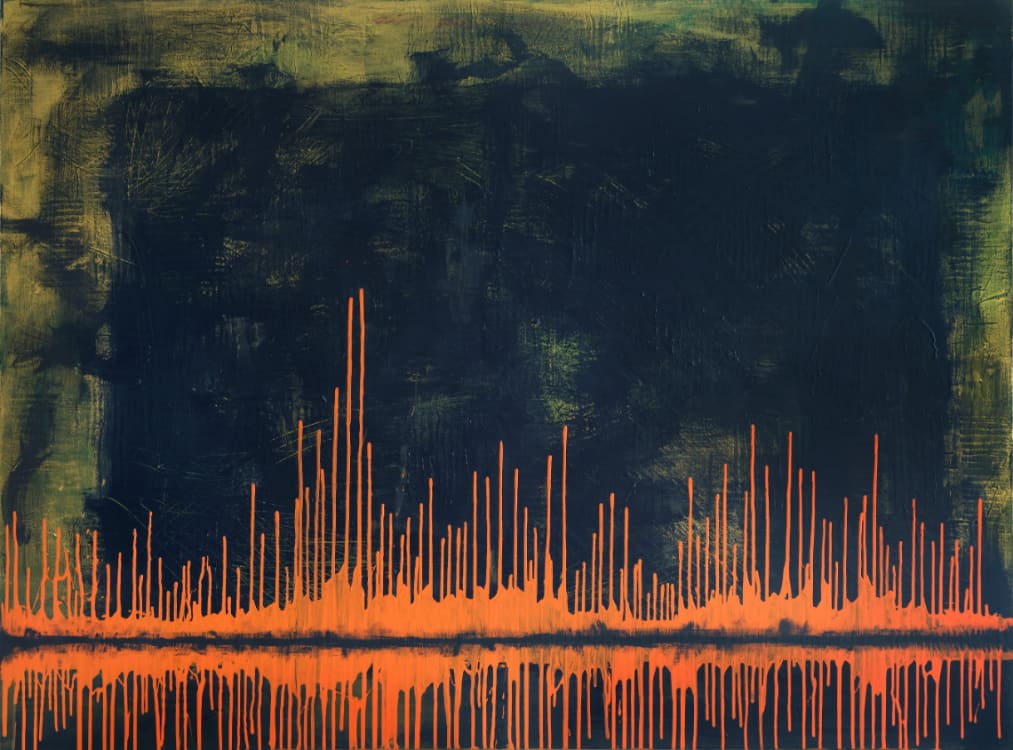 David Gunderlach - Ohne Titel, 140x190, acryl on canvas mixed media, 2021