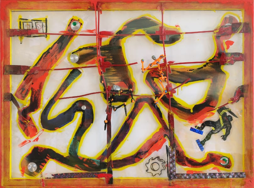 David Gunderlach - Starfi ghter II, 90x120, mixed media