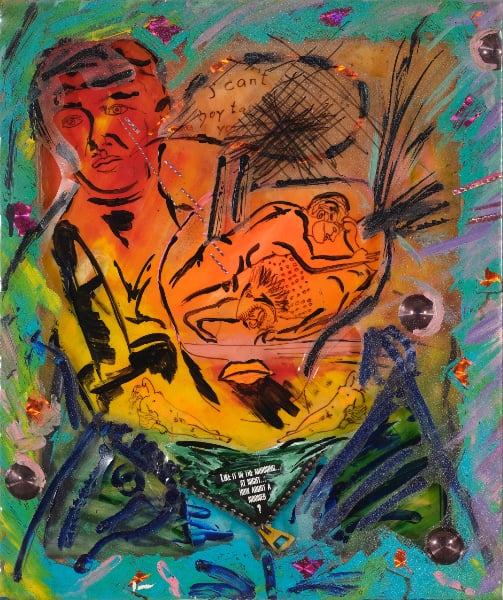 David Gunderlach - Untitled, 50x60, mixed media