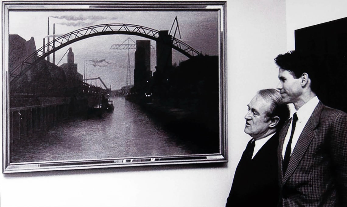 Glenn Gibbs with Johannes Rau in 1988